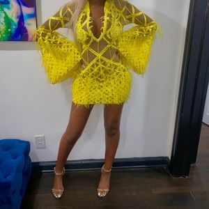 Yellow Custom Birthday Dress